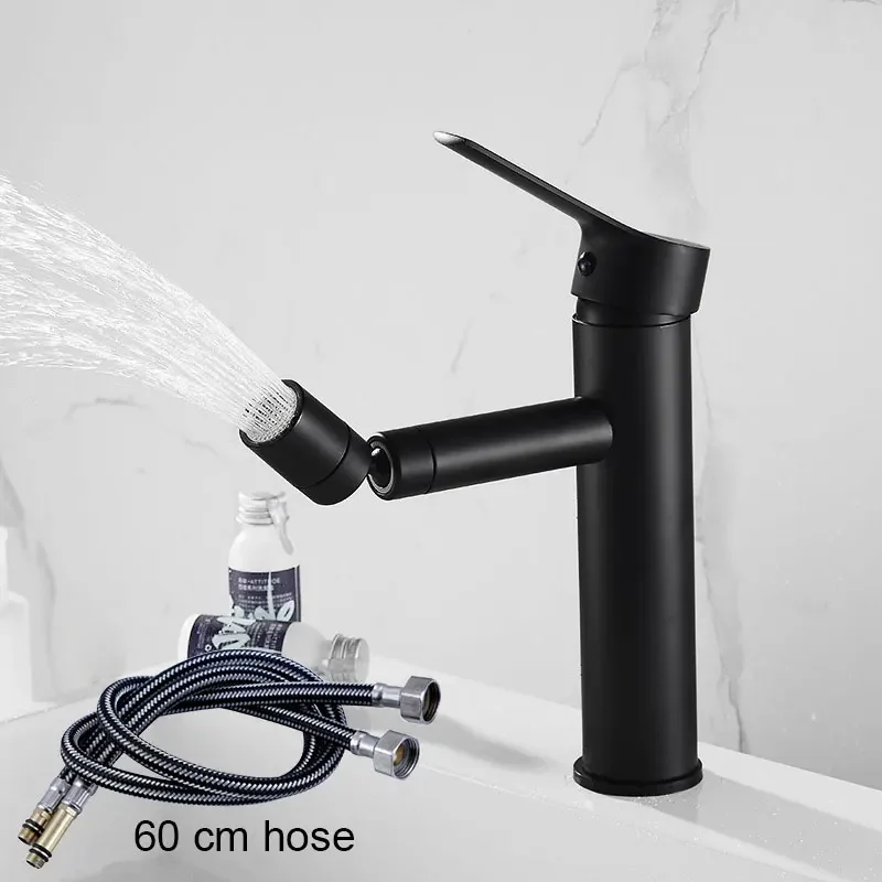 Stainless Steel Basin Splash-proof Faucet 360 Degree Bubbler Extension Cold And Hot Mixing Faucet Home Kitchen Bathroom Tap