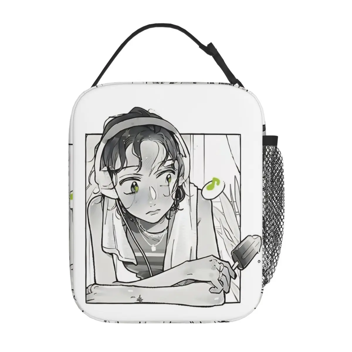 Koga Mitsuki The Guy She Was Interested In Insulated Lunch Bags High Capacity Reusable Thermal Bag Lunch Box Tote Bento Pouch