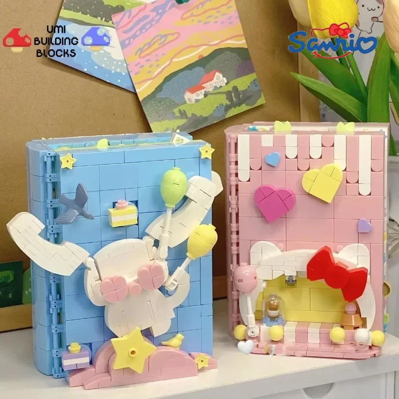 

Sanrio Building Blocks Hello Kitty Kuromi Cinnamoroll Splicing Building Blocks Toy Album Model Desktop Ornaments Holiday Gift