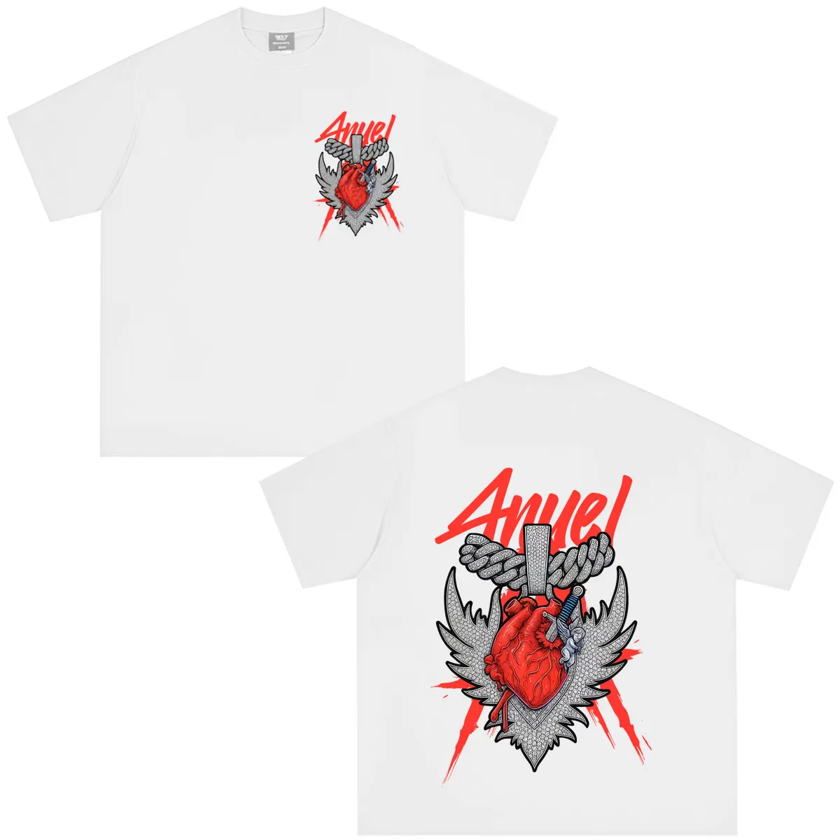 Anuel AA Real Hasta La Muerte World Tour T-shirts Men Women Hip Hop Punk Fashion T-shirt Casual Cotton Short Sleeve T Shirt