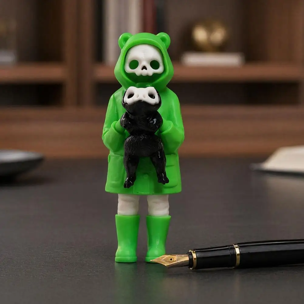 3d Printed Ornaments Modern 3d Printed Art Skull Grim Reaper Frog Statue 3d Printed Halloween Figurine Spooky Cute Home Decor