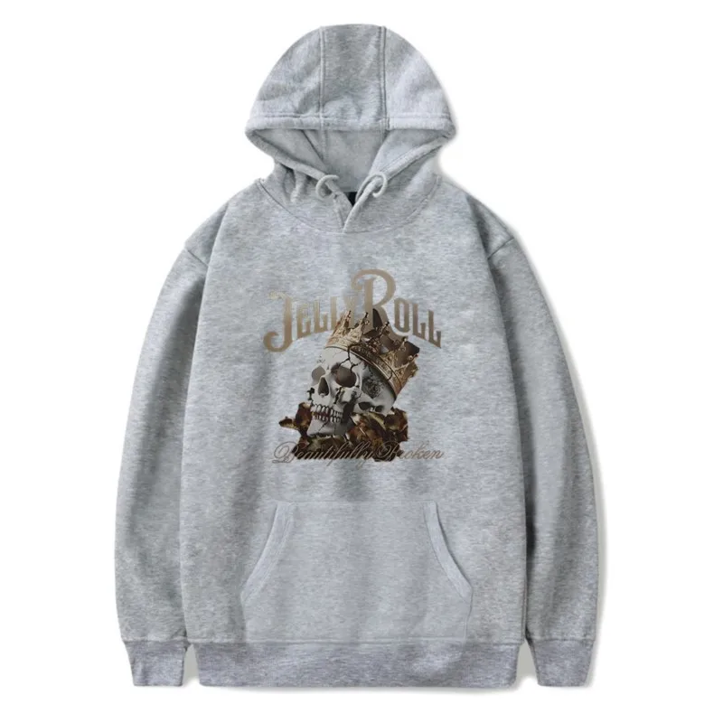 Jelly Roll splendidamente rotto felpa con cappuccio Merch uomo/donna Unisex Cosplay manica lunga felpa con cappuccio Streetwear