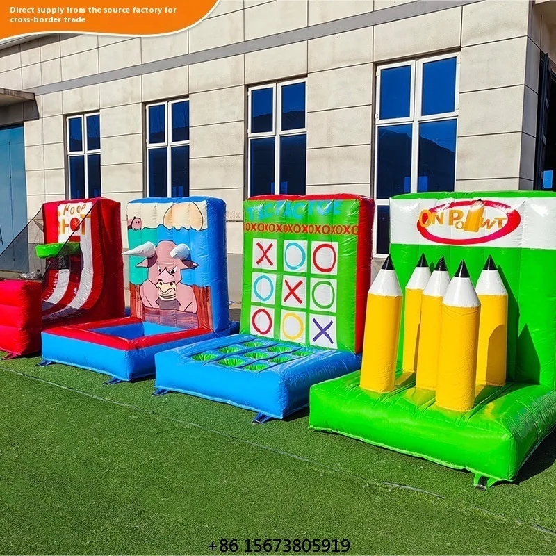 Intelligence Development Four-Body Inflatable Castle Group Game Fort Inflatable Castle for Outdoor Game and Fun