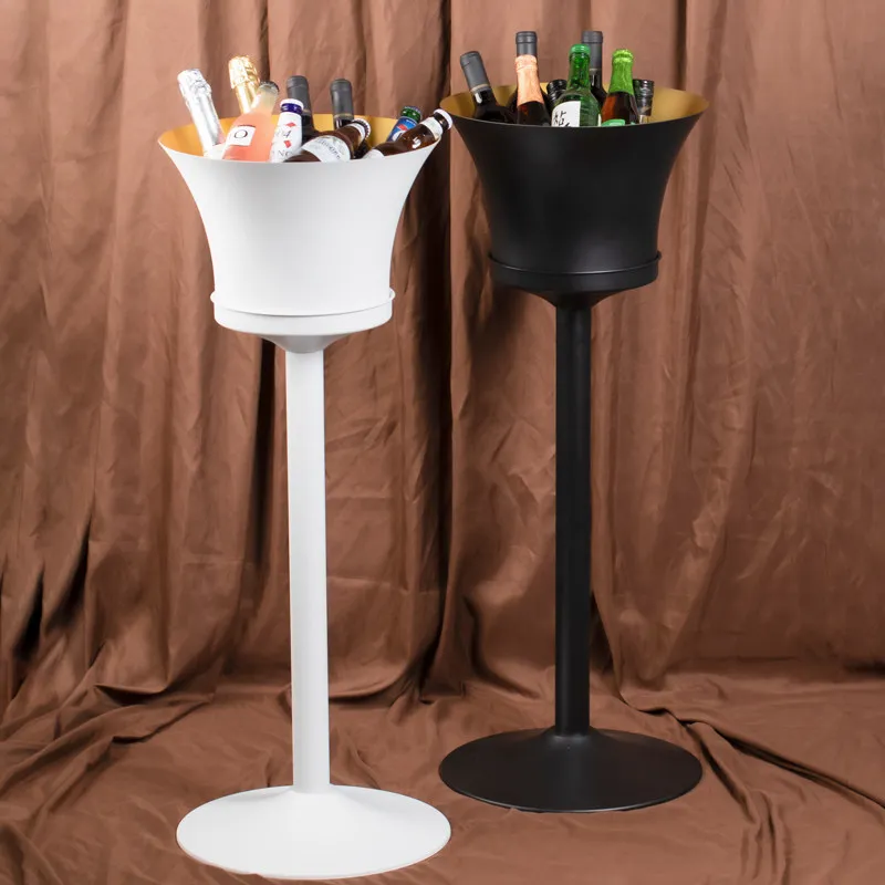European large champagne bucket stainless steel thickened red wine ice bucket bar ktv foreign wine ice bucket outdoor