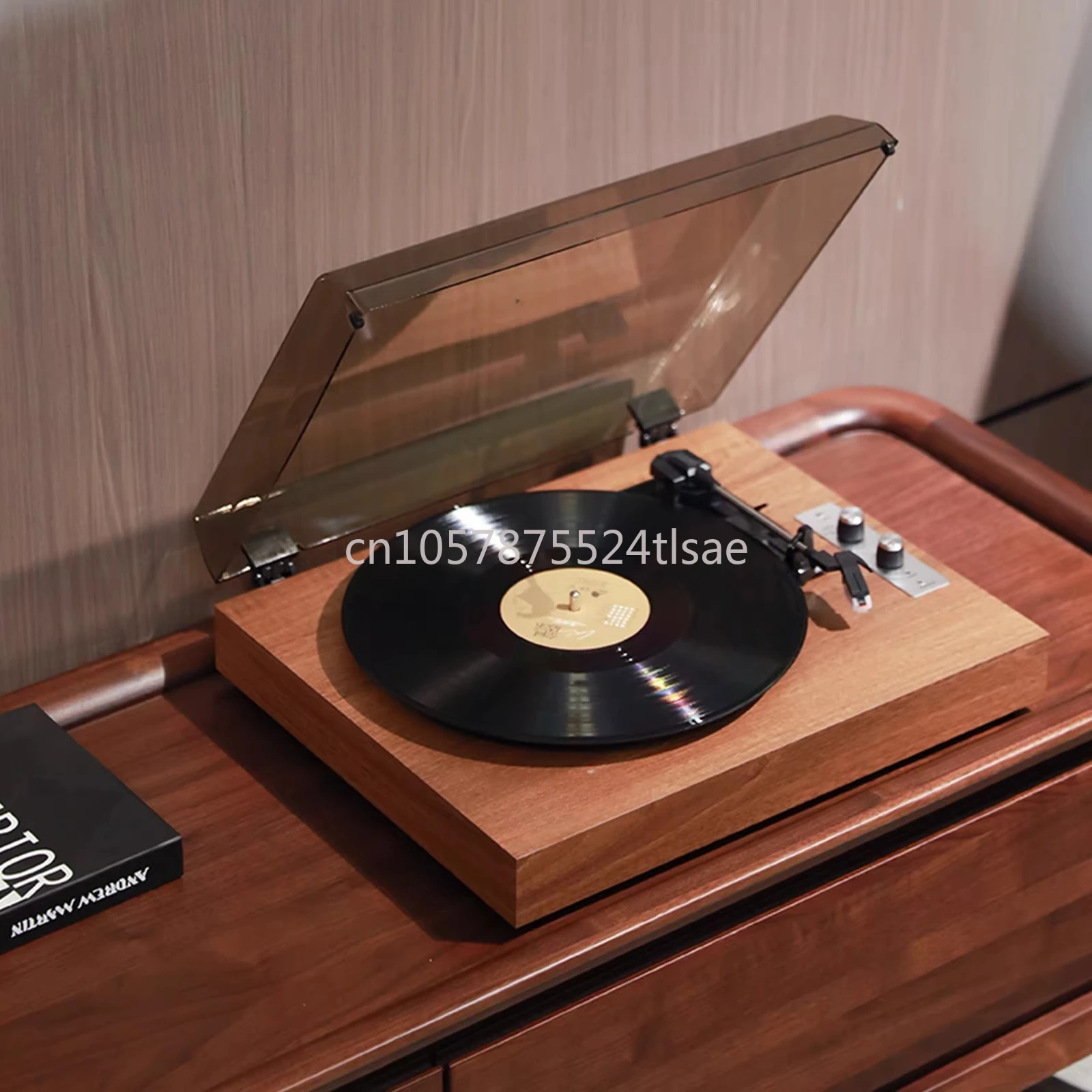 Phonograph Stereo Integrated Bluetooth Speaker Gift Durable and Of High Quality Vinyl Record Player Retro