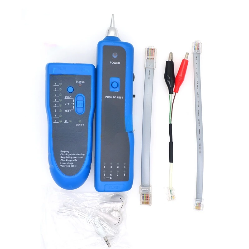 

Network RJ45 RJ11 Telephone LAN Cable Tester Electric Wire Tracker Tracer Line Finder