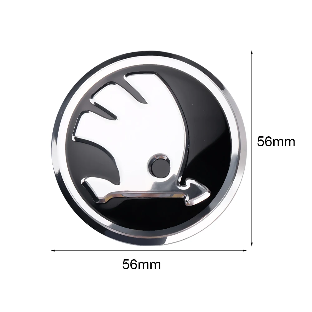 4Pcs 56mm Car Styling Wheel Center Hub Caps Dust Cover Sticker For Skoda Rapid Scala Kodiaq Fabia Kamiq Karoq Octavia VRS VII