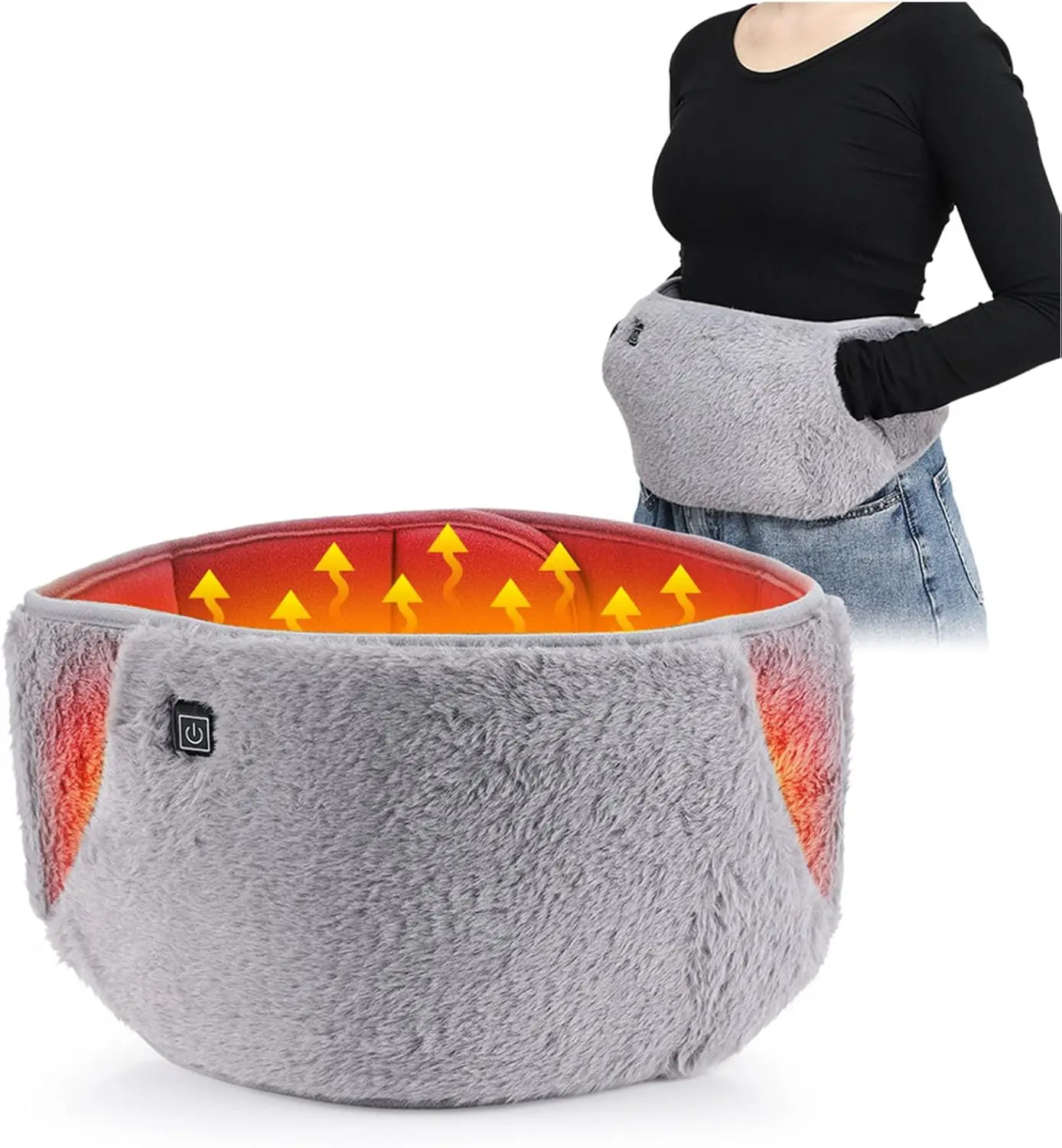 

Грелка для периода, электрическое устройство для поясного ремня, быстрая грелка с 3 уровнями нагрева, грелка для спины или живота для женщин