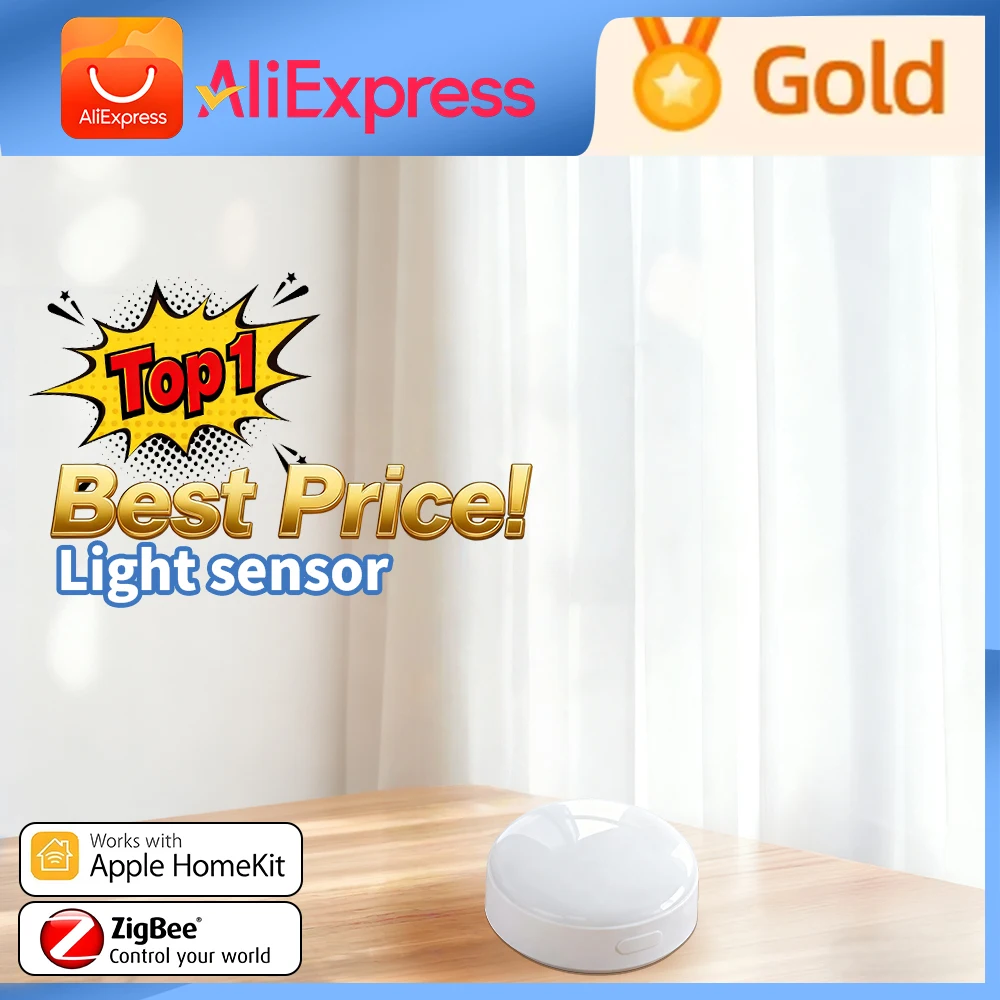 Aqara Zigbee 3,0 Датчик яркости Датчик света T1 Умный дом Детектор света Магнитное управление через приложение работает с Aqara Home Homekit