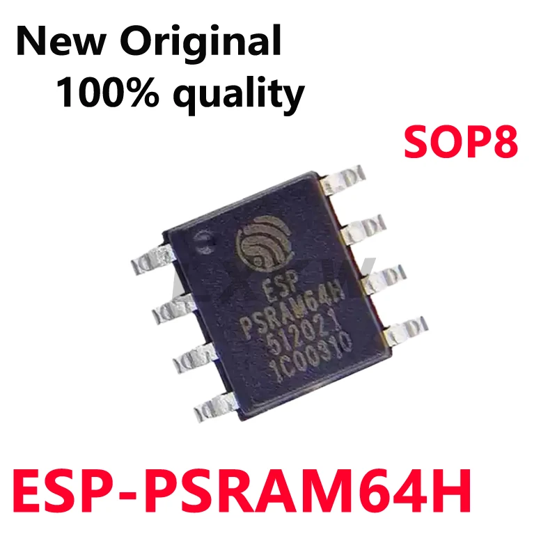 5/PCS New ESP-PSRAM64H  ESP PSRAM64H SOP8 3.3V 64Mbit  pseudo-static random access memory chip In Stock