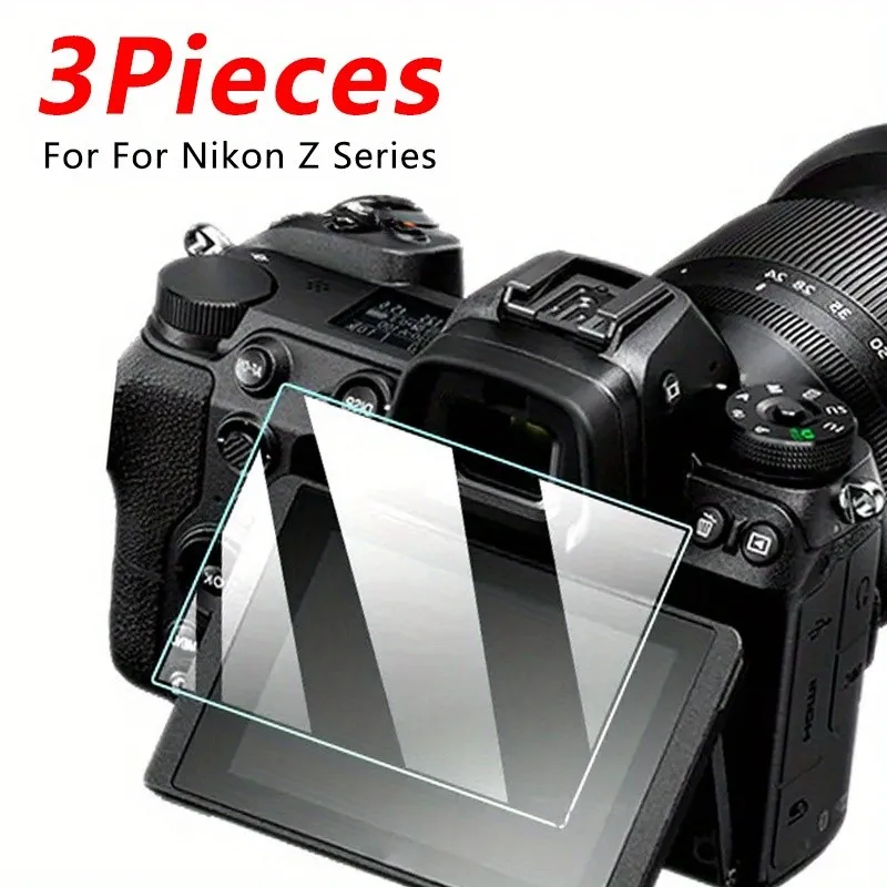3Pcs 9H Tempered Glass Screen Protector For Nikon Z9 Z9II Z8 Z7 Z7II Z6 Z6II Z5 Z50 Z30 Z70 Z72 Z62 Z FC Camera Glass Film