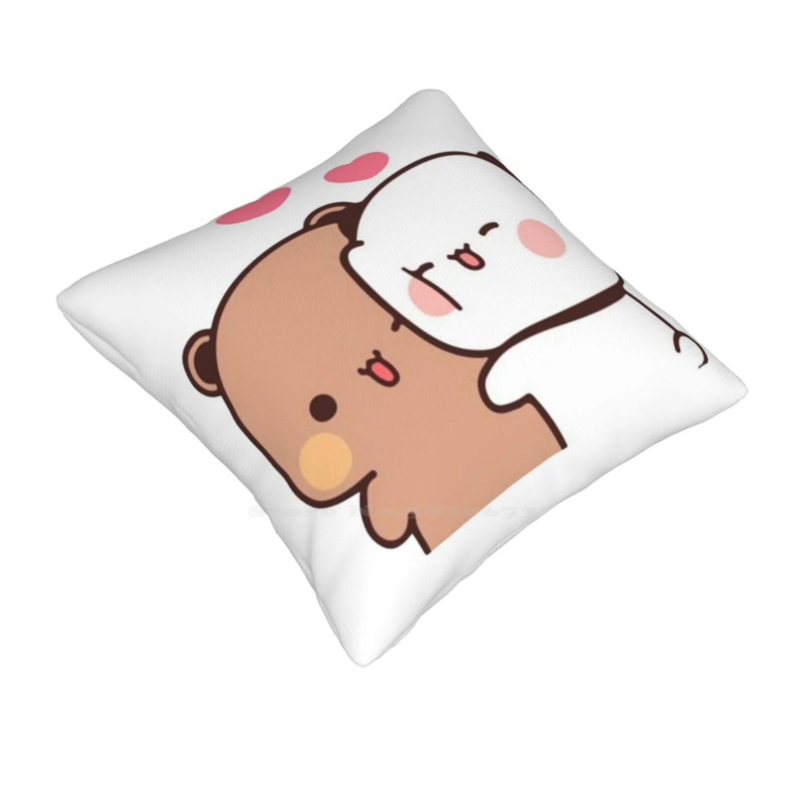 Panda And Brownie Bear Couple Home Sofa Car Cushion Cover Pillowcase Cute Colorful Baby Bears Baby Panda Cute Panda Bear Panda