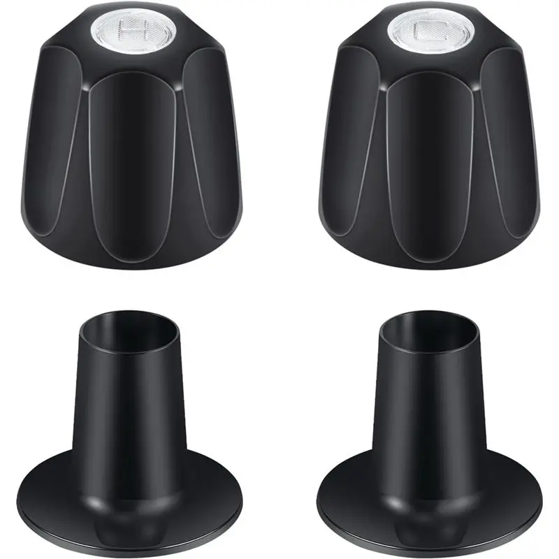 A84X-For Price/Pfister Verve Tub Replacement, 2 Piece Metal Matte Black Shower Knob, 2 Faucet Handle Trim Kit