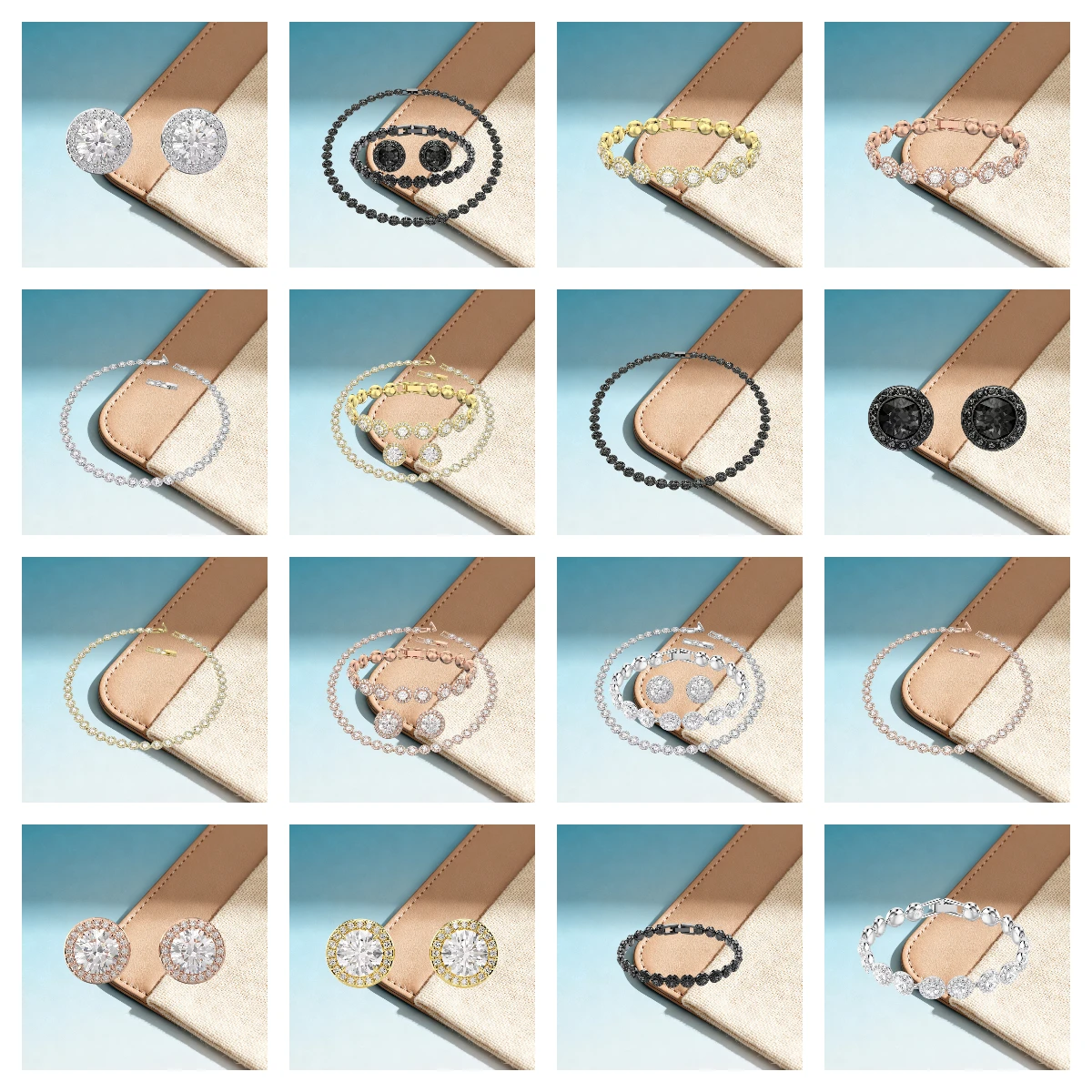 مجموعة قلادة Una Angelic للسيدات بتصميم دائري مجوهرات أنيقة كهدية للمواعدة اليومية #1