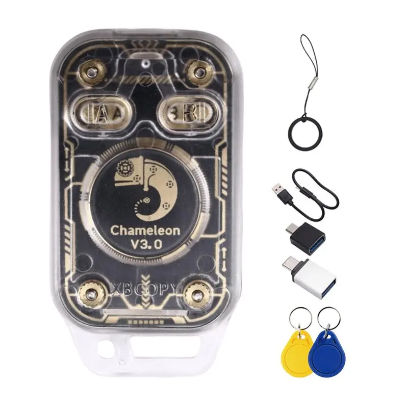 

A55T Chameleon V3.0 UID/CUID Keychain RFID Smart Chip Reader Emulator+ 125K 13.56M ID IC Smart Card Tag Copyer Read Write