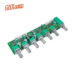 GHXAMP Home Theater 5.1 Preamplifier Board (EQ Version) DC Power Supply Audio Signal Start Energy Saving Installation Version