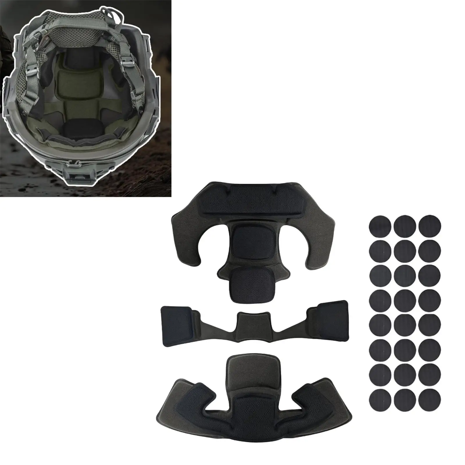 Comfortable Helmet Padding Kit Replacement Supplies Adults Memory Sponge Pads Lightweight Biking Cycling Riding Protective Inner