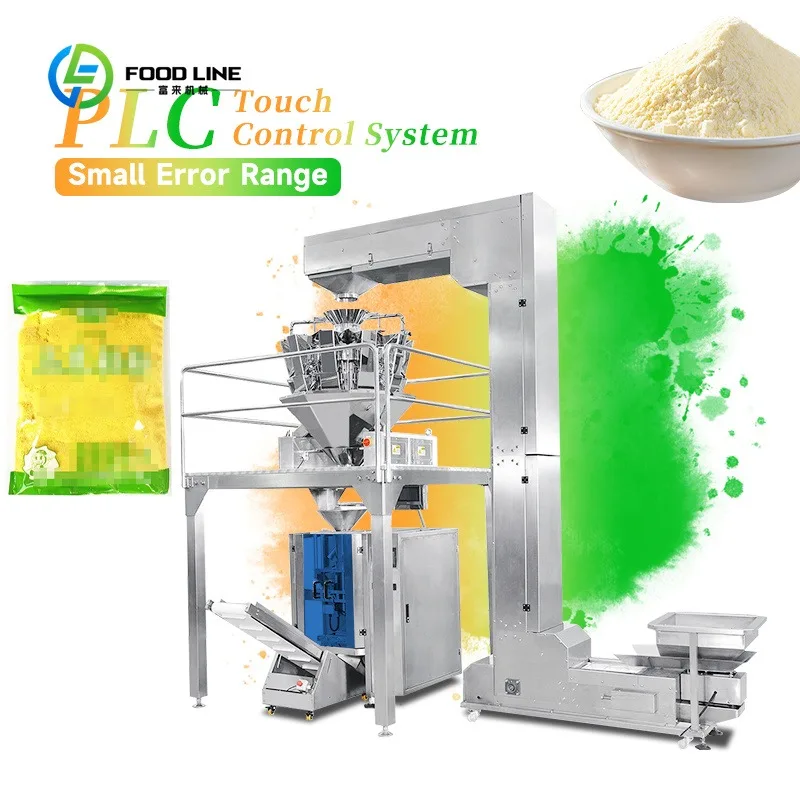 Customized Automatic Vertical Sealing Jaw Silage Bag Weighing Sugar Packet Sausage Roll Packaging Packing Machine