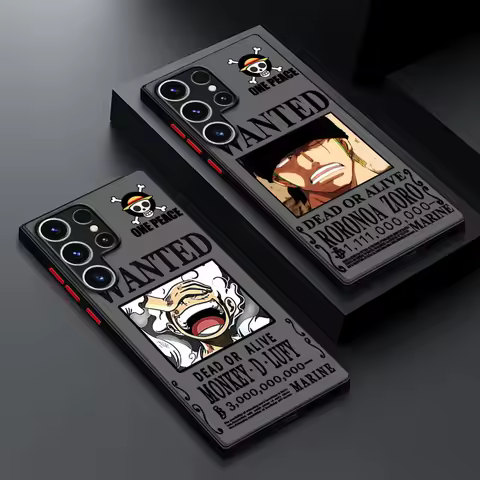 Case for Samsung Galaxy S25 S24 Ultra S23 Plus S22 S21 FE S20 Note 20 S9 S10 Silicone Phone Cover Anime Ones Pieces Luffys