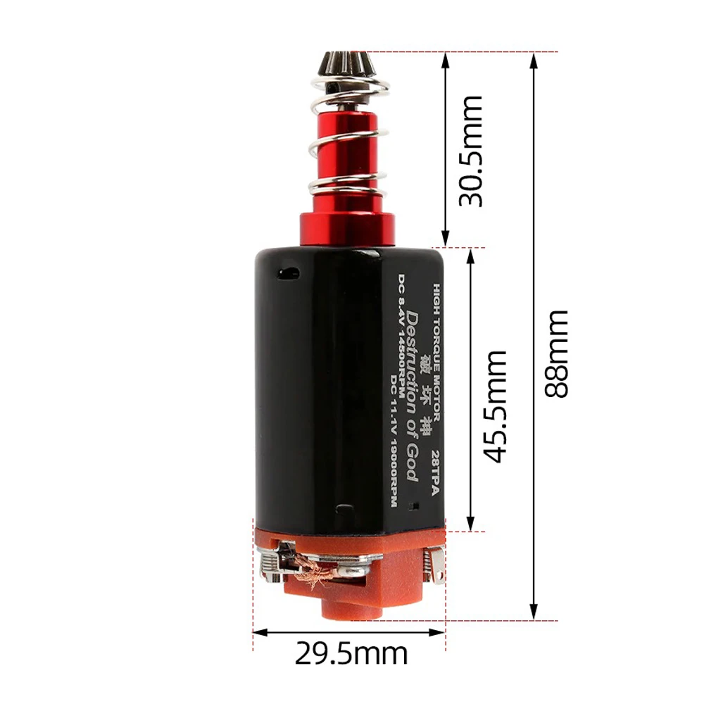 

Двигатель постоянного тока 28TPA N35H, неодимовый, железный, бор, магнитная сталь, длинный вал, 11,1 В постоянного тока, 19000 об/мин, высокоскоростной двигатель с шарикоподшипником с крутящим моментом