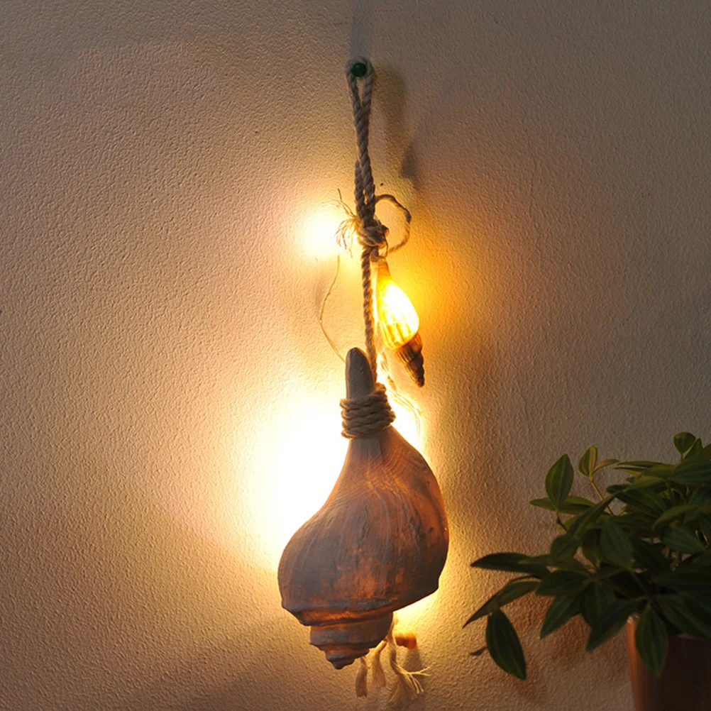 

Resin Conch Wall Decor Hanging Ornament For Home Bar Coffee House Bedroom Mediterranean Ocean Art Sculpture