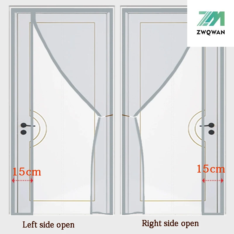 Side opening magnetic mosquito proof door curtain,mosquito net,screen door,self-adhesive,non punching mosquito and fly proof net