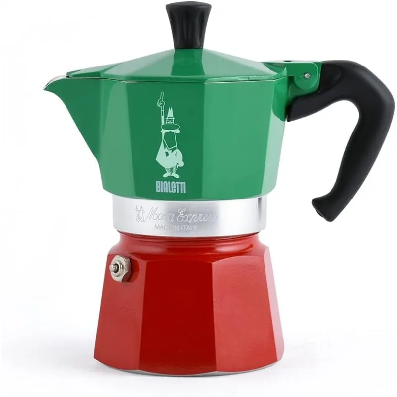 Bialetti - Moka Express Italia Collection: Iconic Stovetop Espresso Maker, Makes Real Italian Moka Pot 3 Cups (4.3 Oz - 130 Ml)