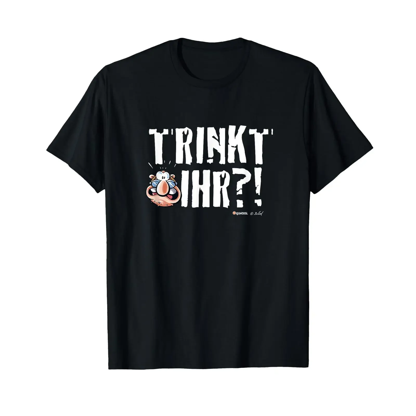 Werner Meister Röhrich Trinkt ihr T Shirt vintage Washed Comfortable Breathable streetwear homme Soft Versatile