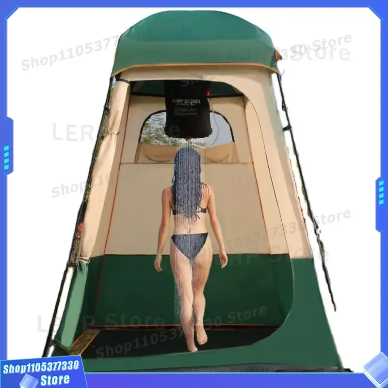 Large Outdoor Portable Folding Shower Tent Instant Privacy Mobile Changing Room for Camping