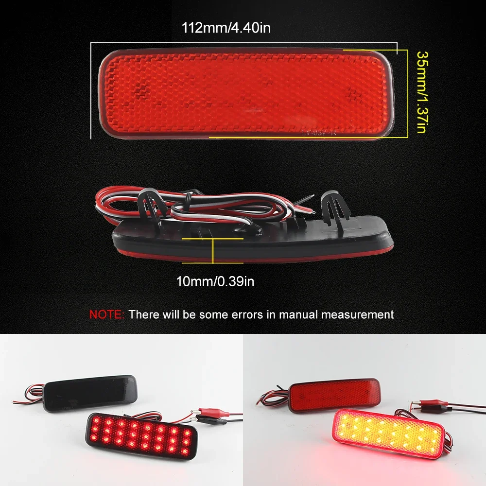LED Rear Bumper Reflector Light For Ford Transit Van Custom Connect Tourneo 2013-UP Reverse Tail Brake Stop lamp Car Accessories