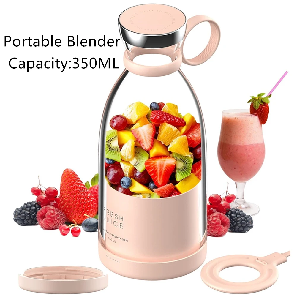 Portable Blender, USB Rechargeable Mini Juicer Blender, Personal Size Blender for Juices, Shakes and Smoothies, Best Gift