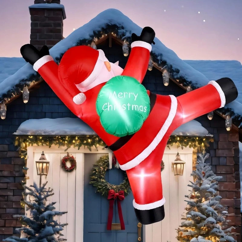 New LED Inflatable Santa Claus, Christmas Party Decoration & Holiday Outdoor Display Model