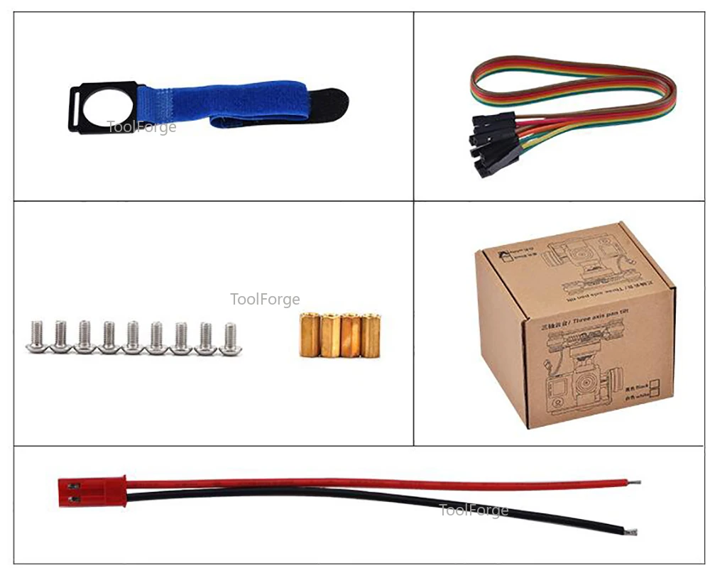 حامل كاميرا Gimbal بدون فرش ثلاثي المحاور ووحدة تحكم Storm32 واسعة لكاميرا Gopro3/Gopro4/SJ4000/Xiaoyi FPV #6