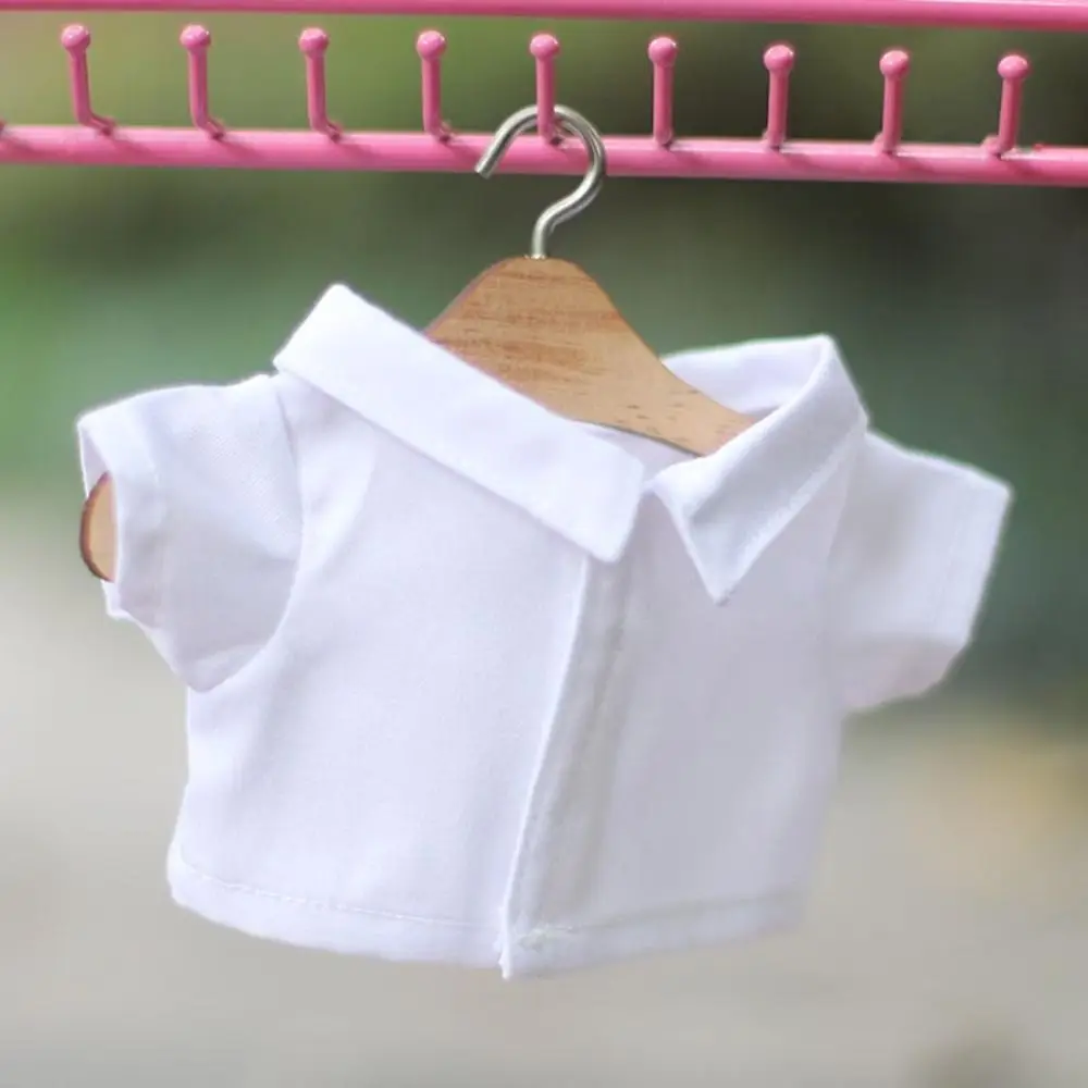 10/20cm Doll Clothes Versatile Tops Lapel Shirt Fashion Stripe Blouse For Cotton Stuffed Dolls Toys Accessories Idol Doll Outfit