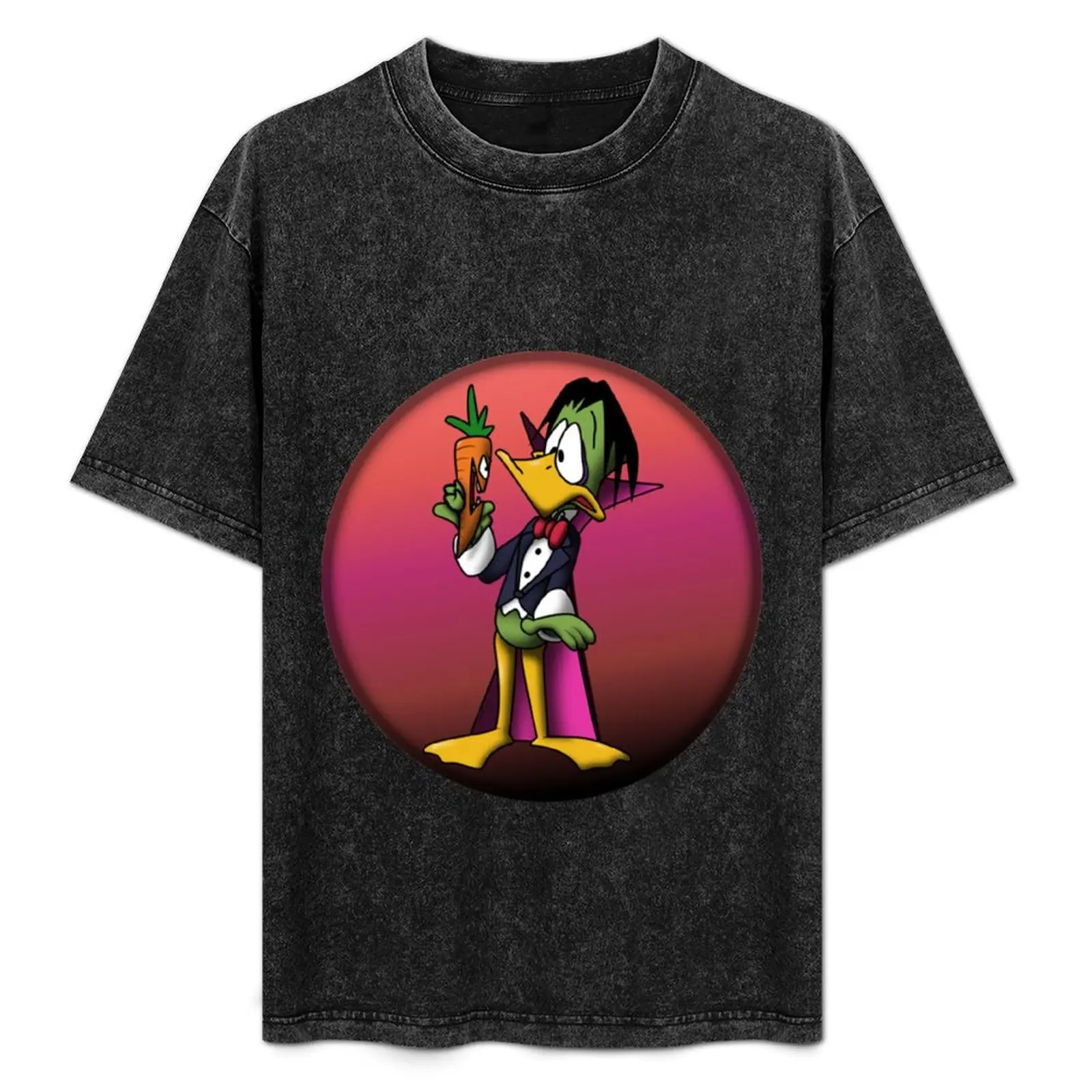 Duckula vs a Carrot T-Shirt Simple Casual Short Sleeve Tee