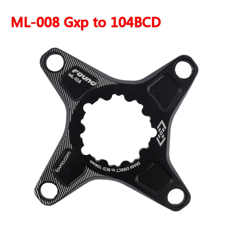 FOVNO Chainring Adapter forSRAM forGXP Spider to 104BCD 110BCD forShimano Direct Mount Converter M6100 M7100 M8100 M9100 12S MTB