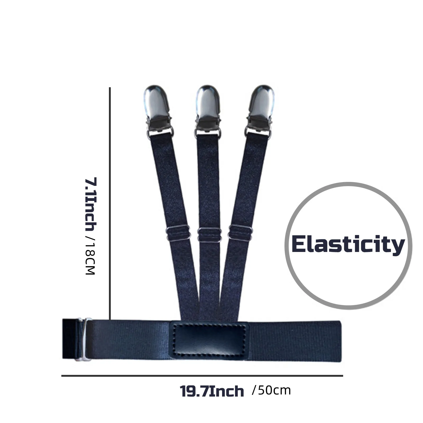 مجموعة حزام خصر قابلة للتعديل للقمصان مع مشبك قفل مضاد للانزلاق - حافظ على مدسوس قميصك #5