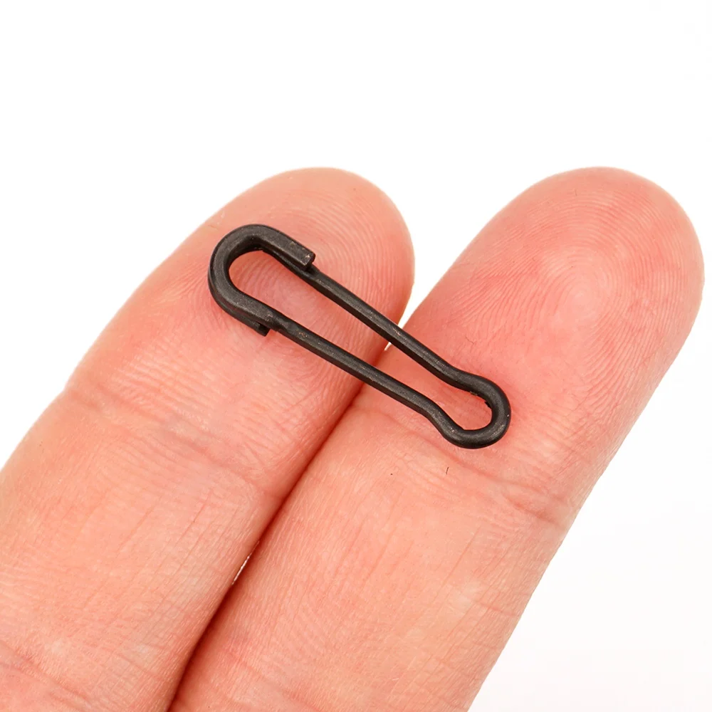 Hirisi AE016 20Pcs Stainless Steel Pin Swivels Fishing Snap Connector Lure Link Hook Rustproof Coarse Fishing Tackle Accessories