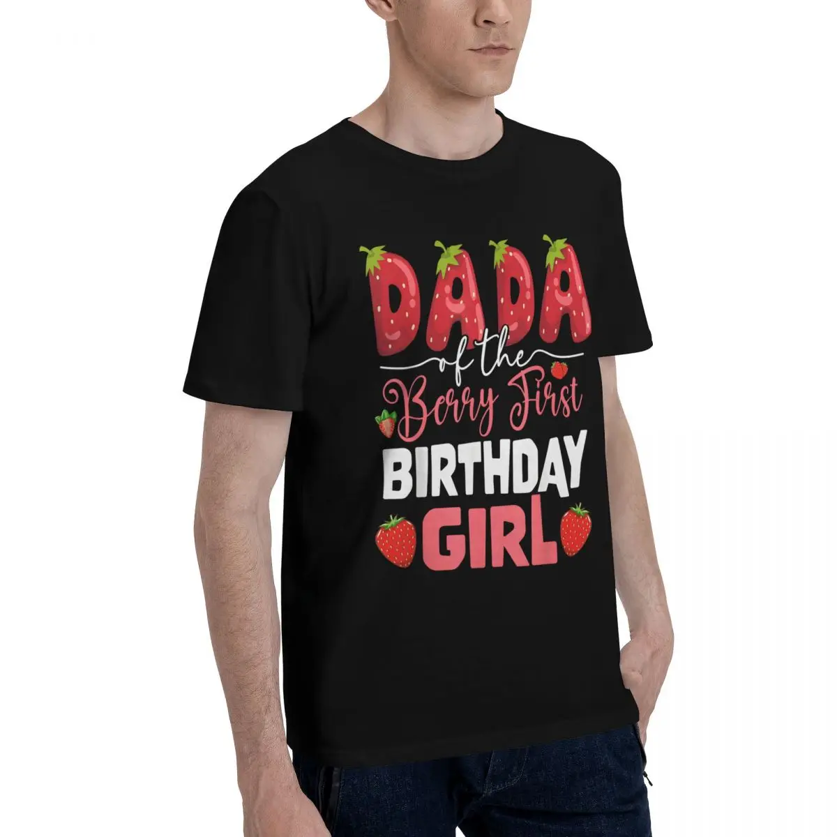 Dad Berry First Birthday Girl Sports Championship Casual Graphic T-shirts Top quality Leisure USA Size