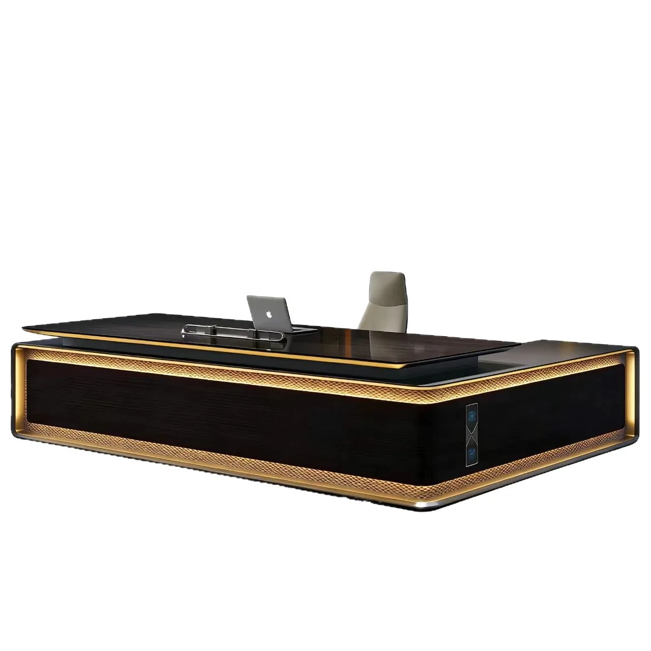 Minimalist aesthetic boss desk light luxury lighting fashion president  large manager office supervisor desk