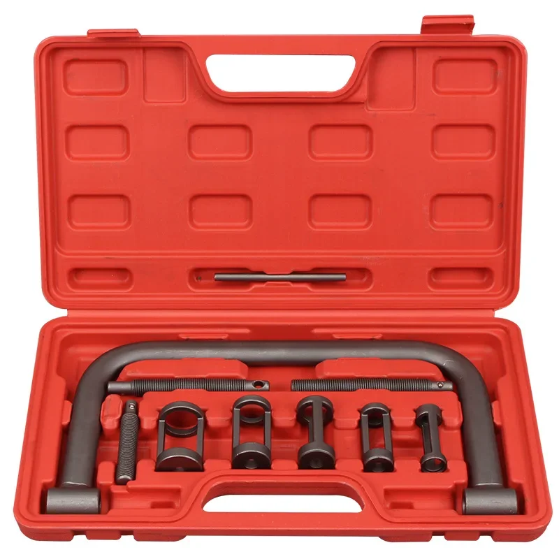 10pcs Valve Spring Compressor Kit Engine Spring Compressor Valve Removal And Installation Tools for Car Van Motorcycle Engines