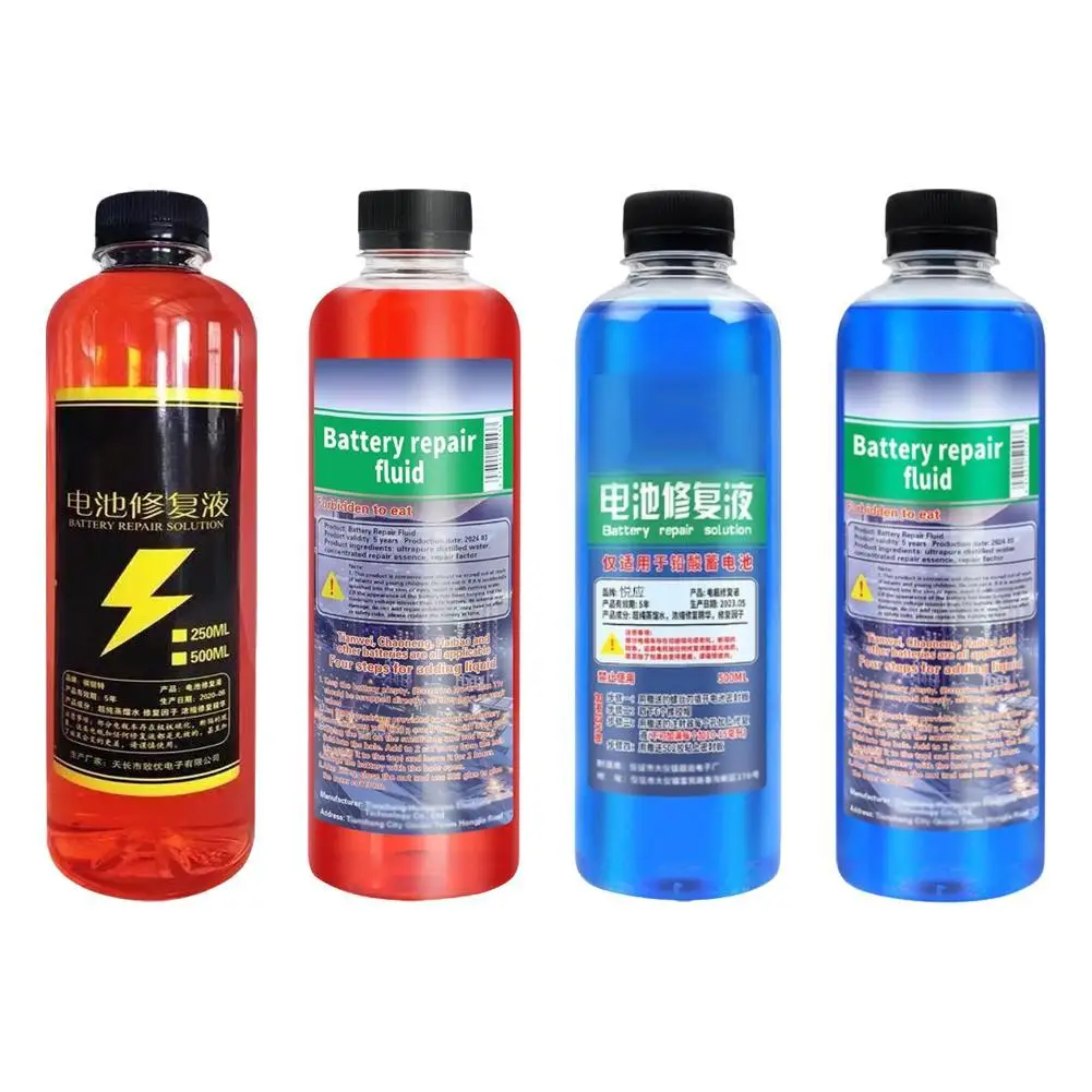 500ml Battery Repair Fluid Safe Effective Battery Restore Liquid Repair Liquid Solution Battery Additive Terminal Cleaner