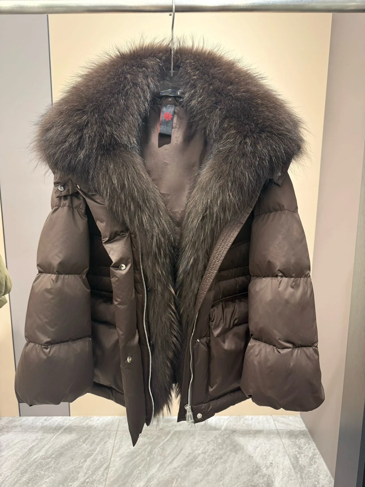 Women's Winter Down Coat Jacket with Fur Thermal Swear Women's Windproof Winter Coat City Fashion for Commuting Snow Season