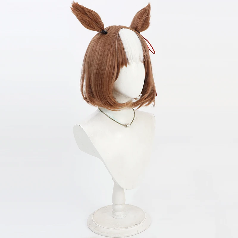 Jogo uma musume bonito derby verno luz cosplay peruca orelhas cauda festa de halloween traje prop cabelo sintético fibra resistente ao calor