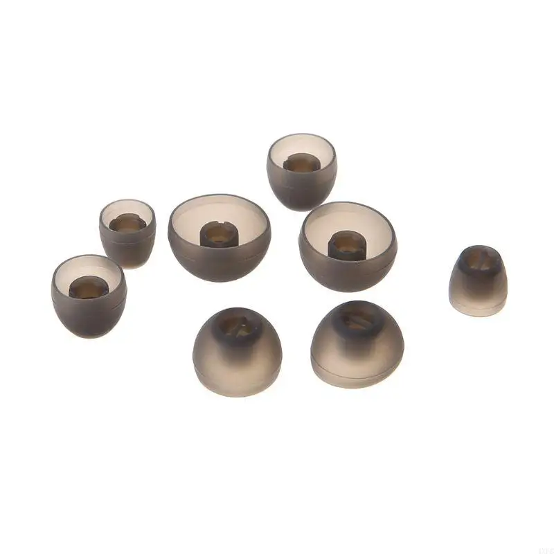 Sennheiser Momentum 헤드폰 용 이어 버드 커버 이어팁 교체의 4 쌍 소프트 실리콘 이어폰 케이스