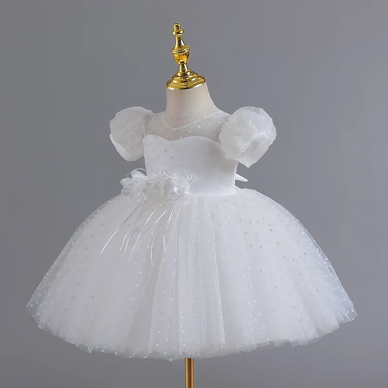 Vestidos de noche para niños y niñas de 2 a 8 años, vestido de baile esponjoso de lujo para fiesta de cumpleaños, boda, graduación, Formal, 2024