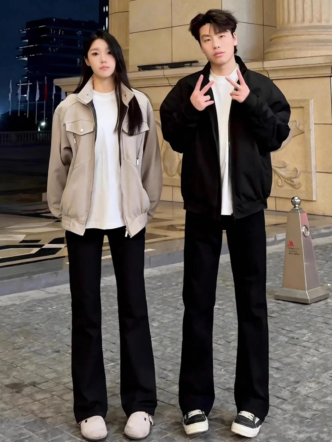 

Bla Le Blade Fce Lined Men's Jeans Slimming Straight Leg Micro Flared Pants mid Waist Zipper Closure Casual Wear