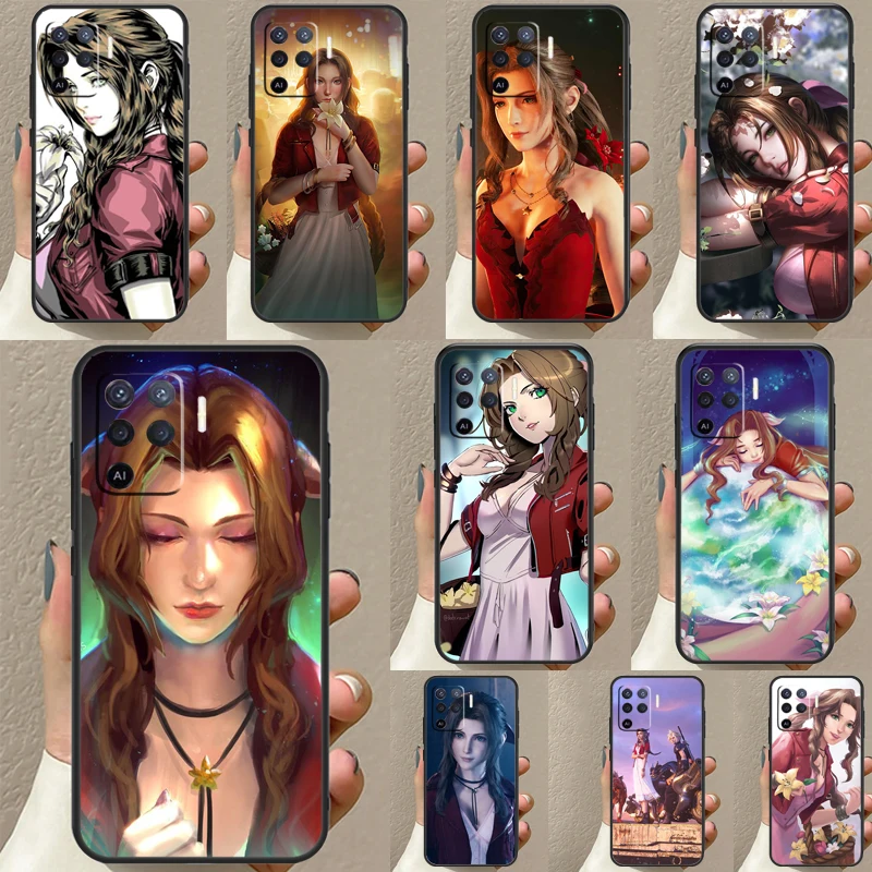 Aerith gainsborо, фэнтези для OPPO A5 A9 2020 A31 A53 A53S A1K A15 A16 A52 A72 A83 A91 A93 A54 A74 A94
