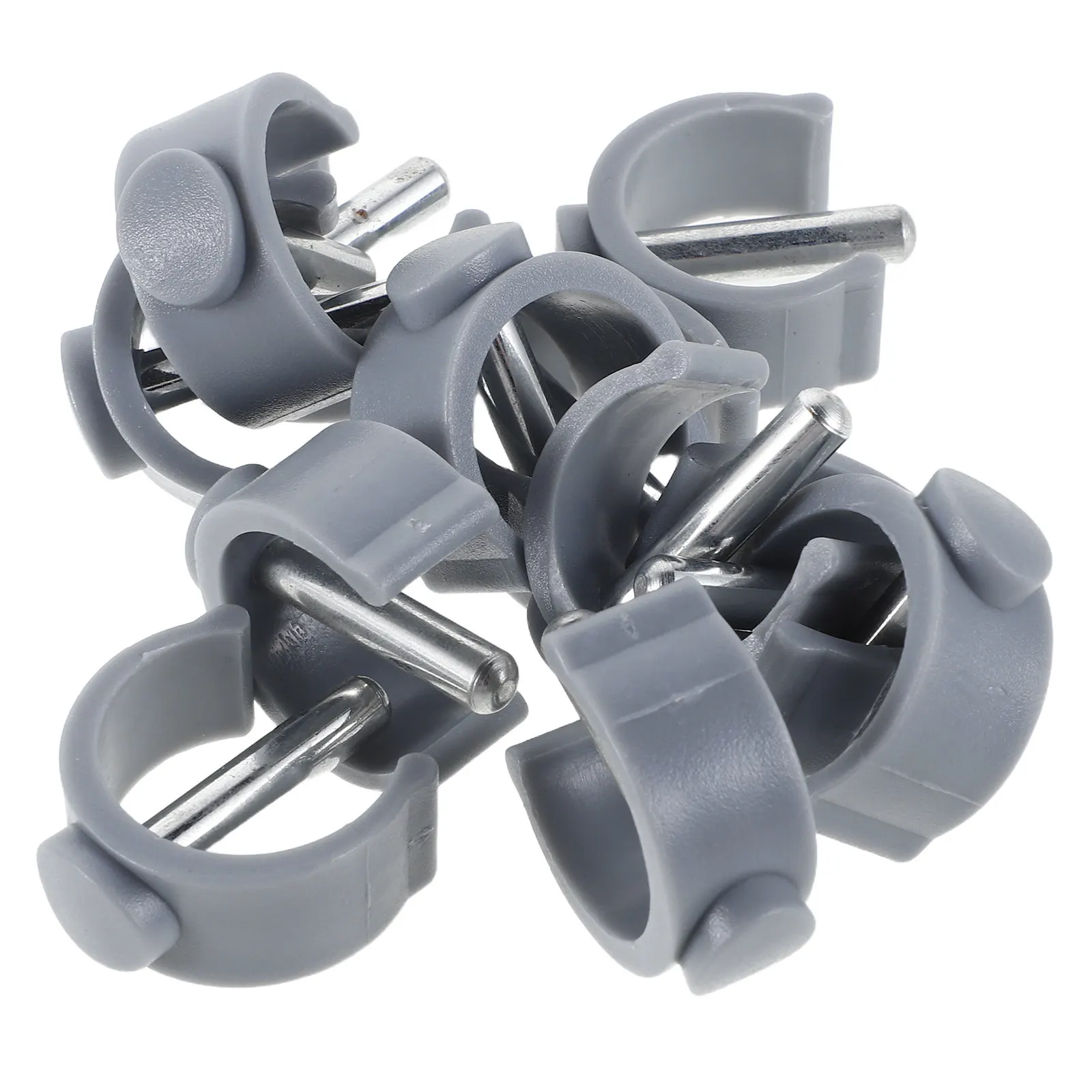 12Pcs Walking Stick Clamps C-Shaped Latch Lightweight Pin Locks Universal Crutch Accessories Indoor Outdoor Mobility Stick
