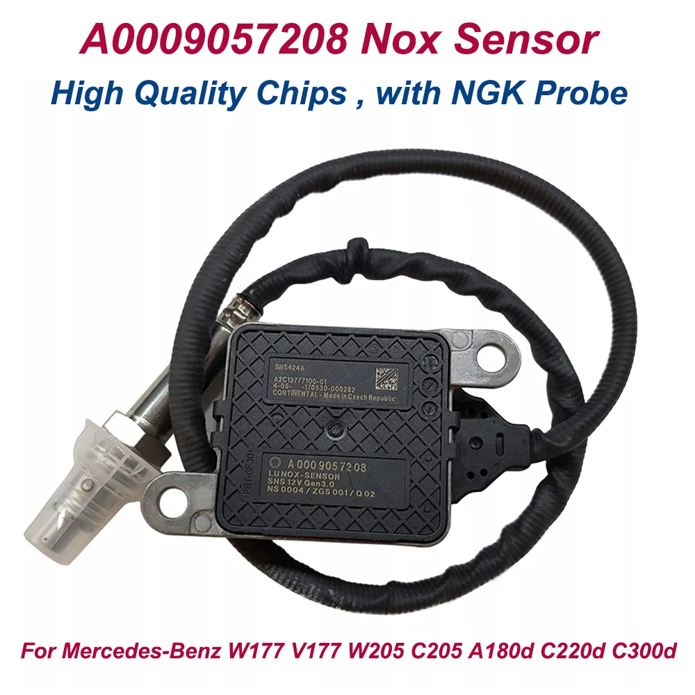 

New A0009057208 0009057208 Nitrogen Oxide NOx Sensor for Mercedes-Benz C-Class 2018-2020, E-Class 2016-2020, A-Class 2018-2020